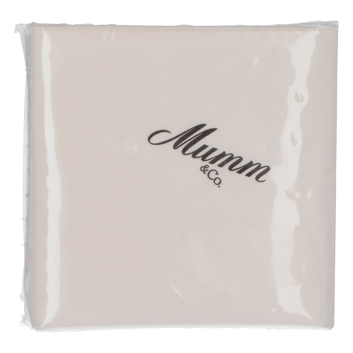 50x Mumm Sekt Servietten Gastroservietten Besteck Servietten Papier Weiß