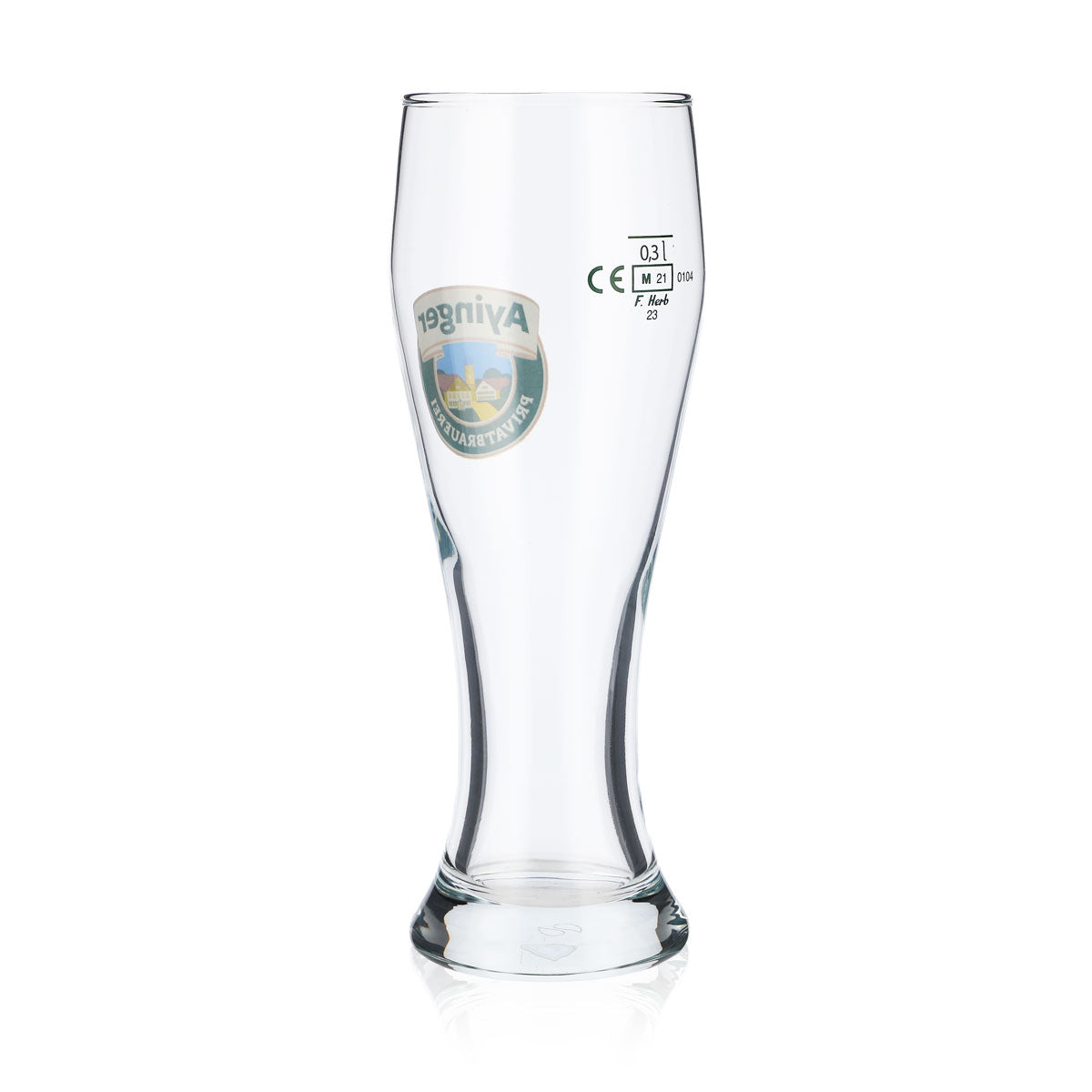 6 Ayinger Bier Glas 0,3l Weißbierglas neu – Ansicht 4