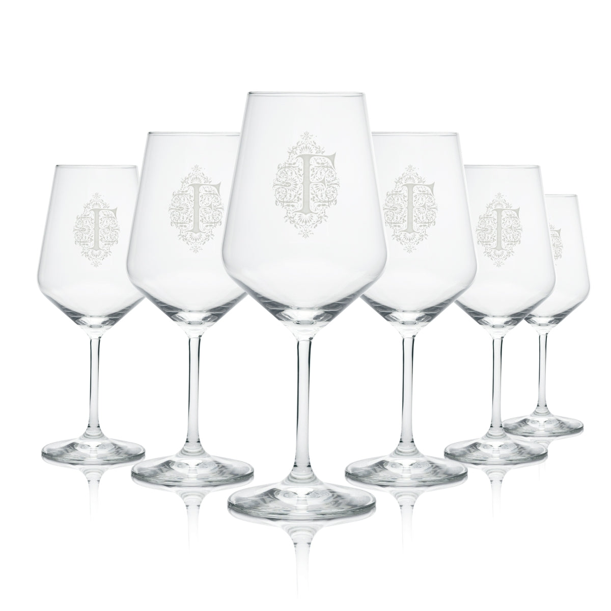 6 Ferdinands Wein Glas Rotweinglas Harmony 53 Relief Logo neu