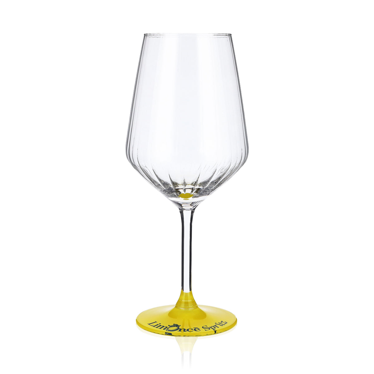6er Set Limonce Limoncello Glas 0,52l – Reliefglas mit gelbem Boden & Logodruck – Ansicht 2