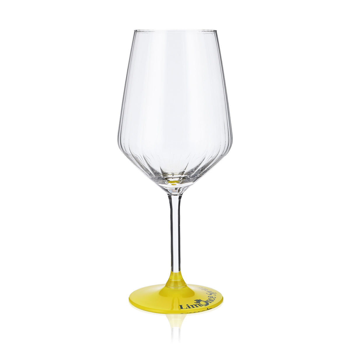 6er Set Limonce Limoncello Glas 0,52l – Reliefglas mit gelbem Boden & Logodruck – Ansicht 3