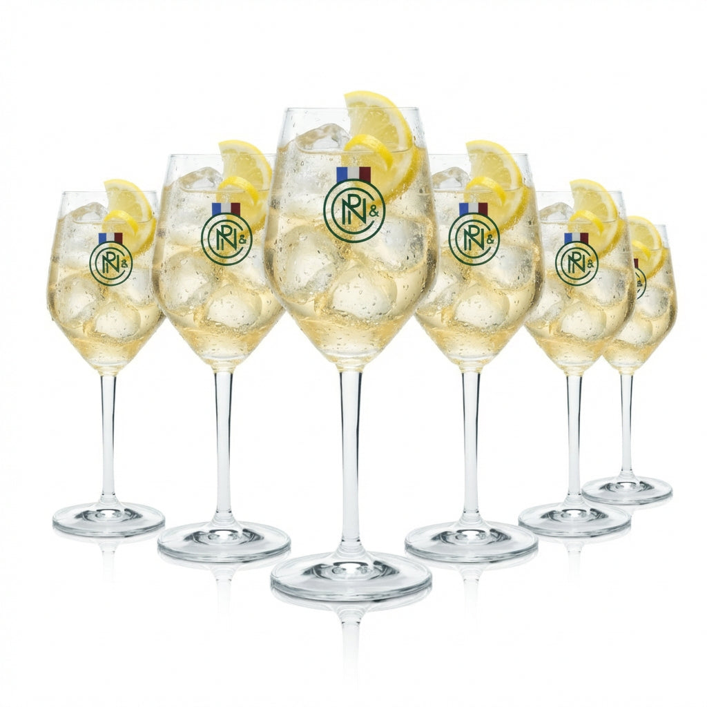 6er Set Noilly Prat Glas 0,36l – Wermut Weingläser für Aperitif & Dry Martini