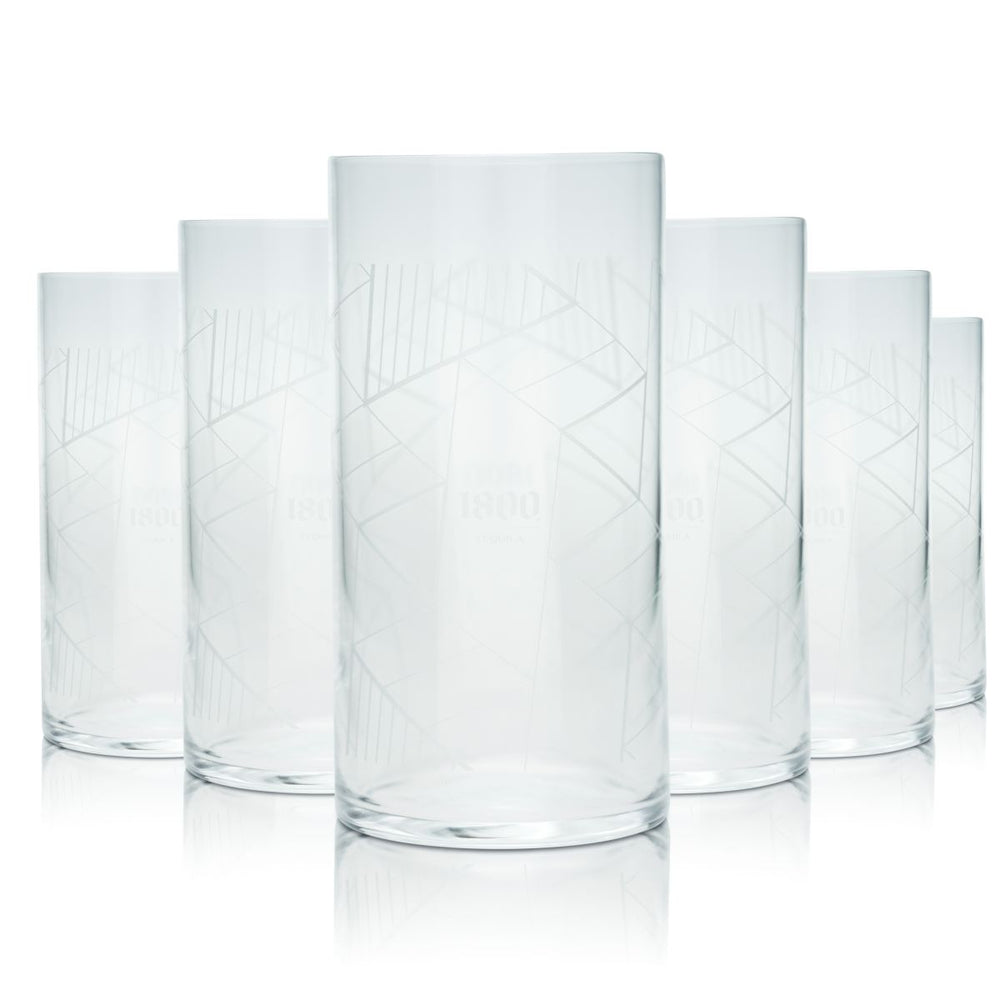 6x 1800 Tequila Glas 0,375l Longdrinkglas Top Class Highball Gläser Set Aperitif
