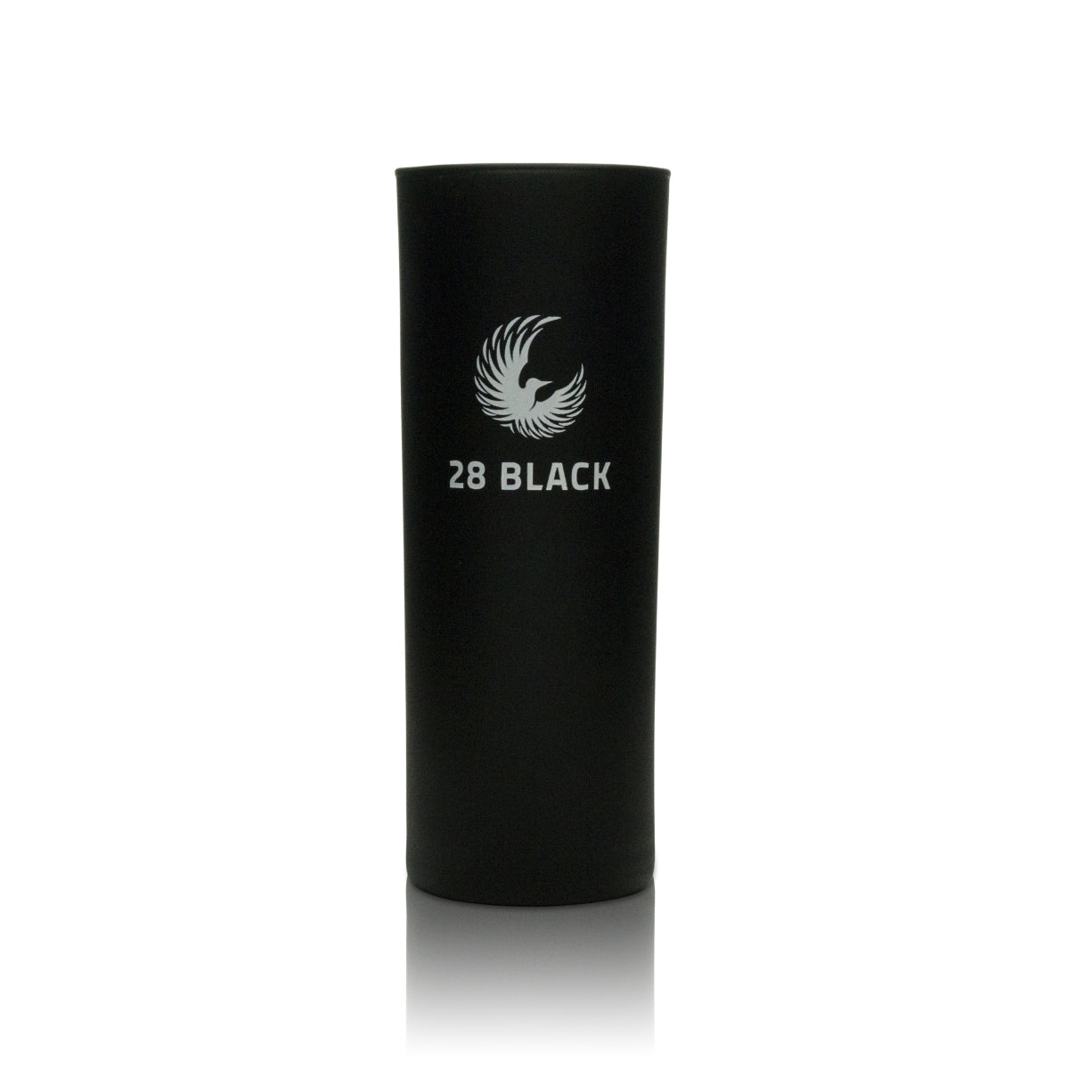 6 28 Black Energy Glas Longdrink matt schwarz 220ml neu – Ansicht 2