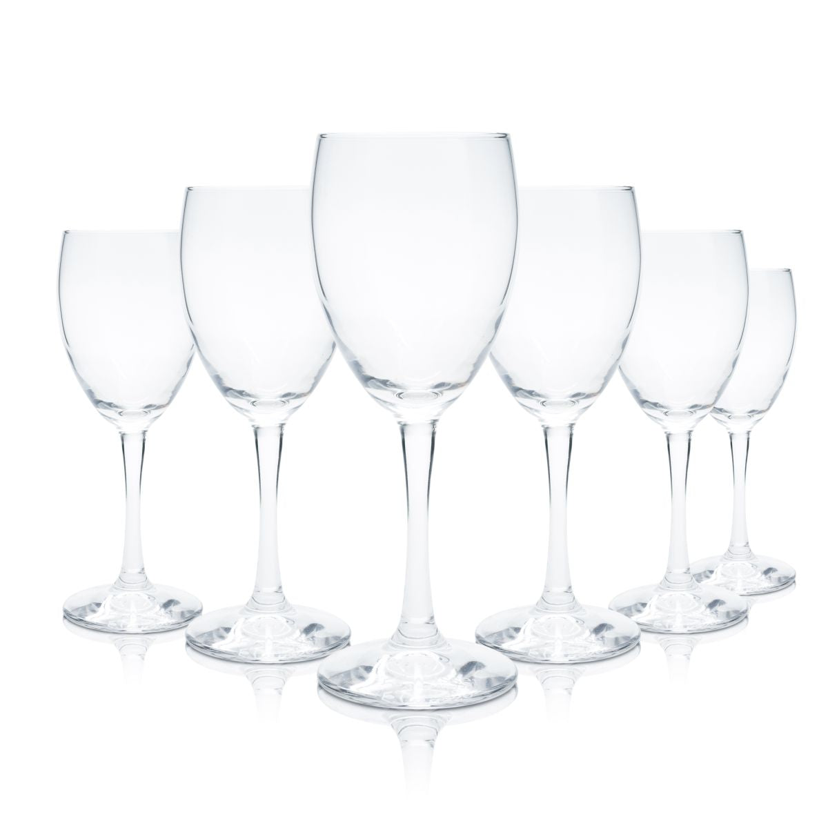 6x 57Wasser Glas 0,2l Kelchglas Mineralwasser Sprudel Saft Gläser Set Gastro