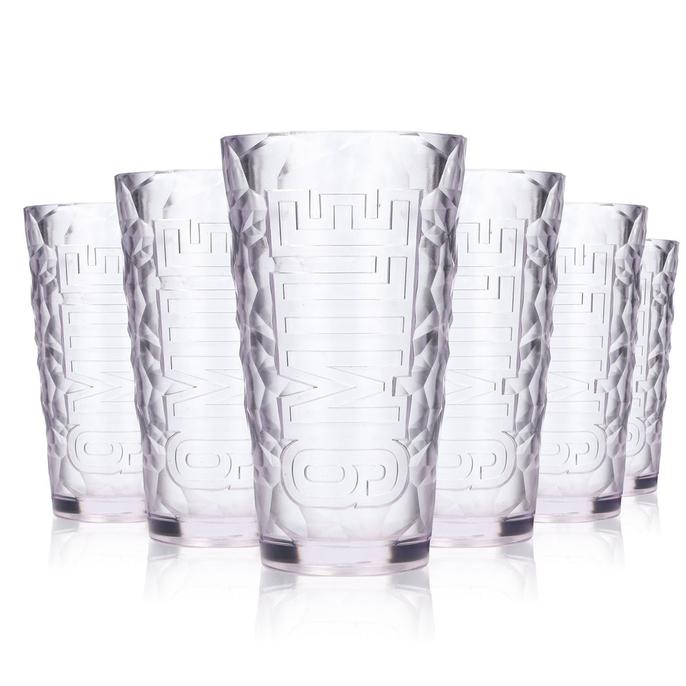 6x 9 Mile Glas 0,3l Acryl Mehrweg Becher Gläser Longdrink Cocktail Aperitif