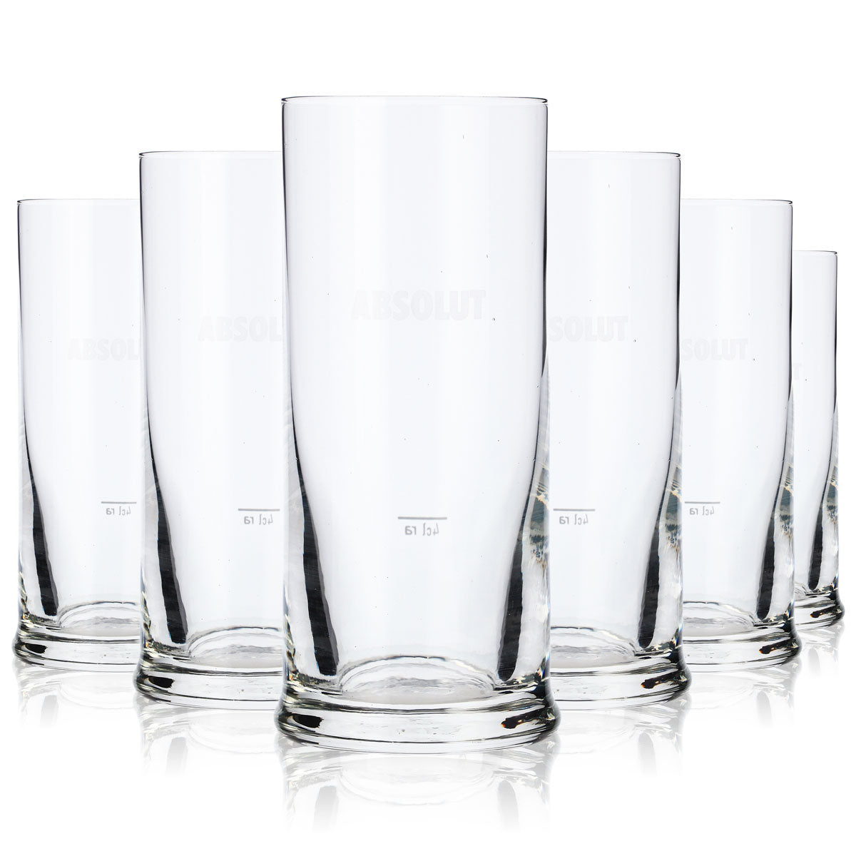 6x Absolut Vodka Glas 0,2l Longdrink Gläser Tumbler breiter Boden Rastal – Ansicht 5