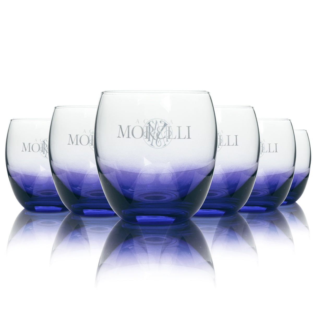 6x Acqua Morelli Glas 0,25l Tumbler Becher Gläser Leonardo Mineral Wasser Frizz
