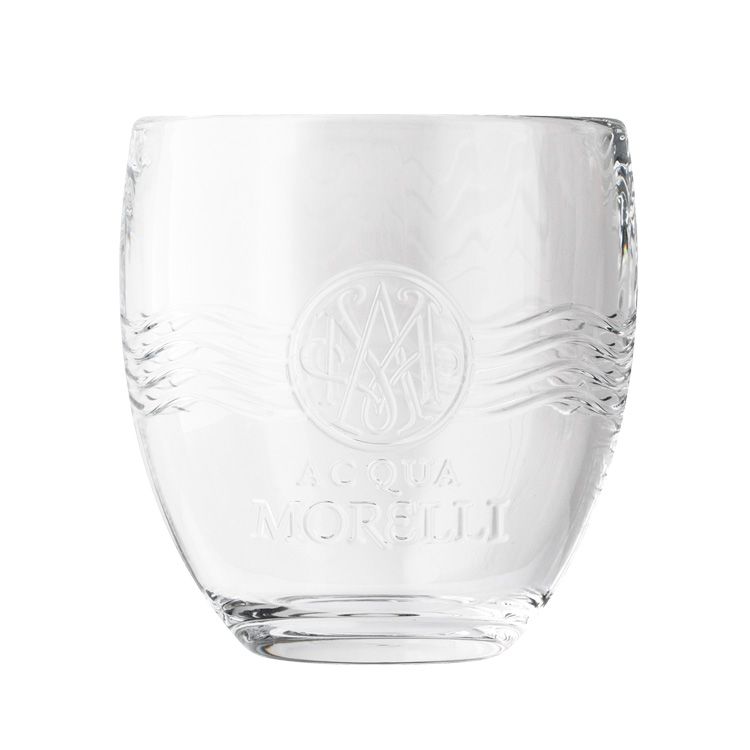 6x Acqua Morelli Wasser Glas 0,25l Tumbler Kontur Premium Gläser Mineral Relief – Ansicht 2