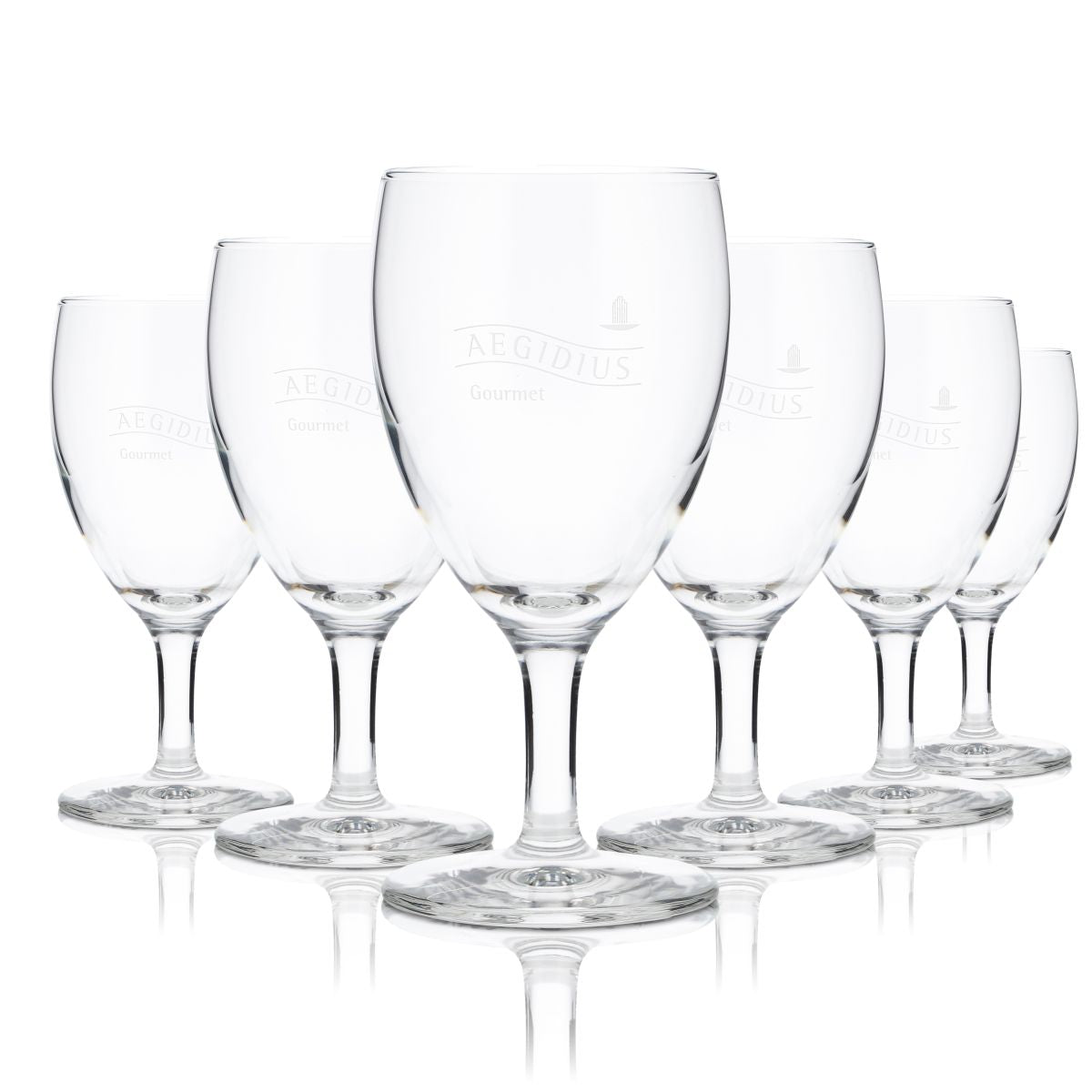6x Aegidius Glas 0,18l Mineralwasser Kelch Gläser Set Gastro Restaurant Sprudel