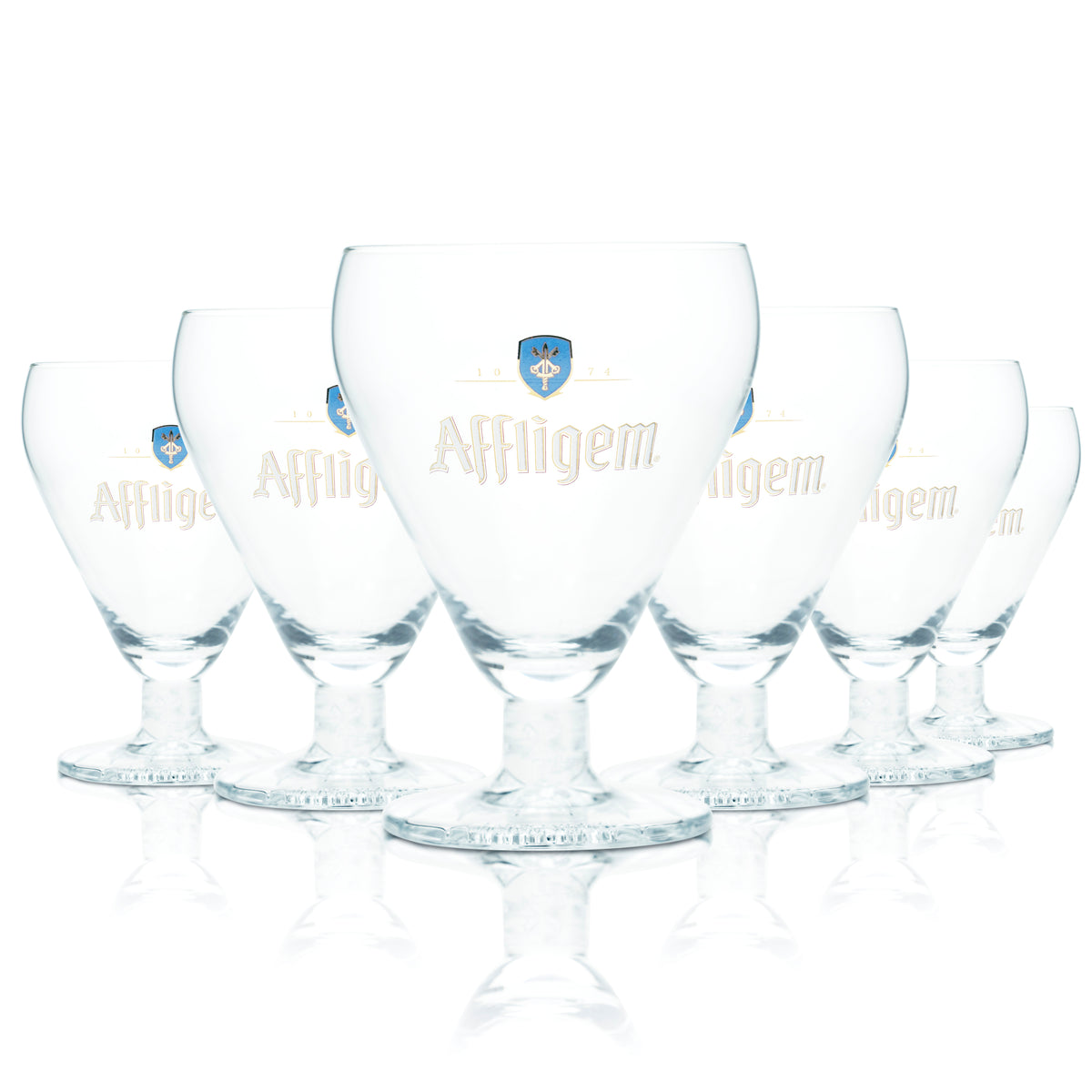 6x Affligem Bier Glas 0,3l Kelch Tulpe Pokal Gläser Gastro Bar Kneipe Craft Pint – Ansicht 5