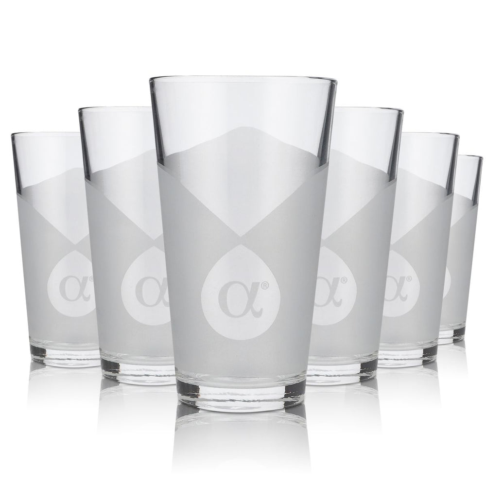 6x Alpha Noble Glas 0,4l Longdrinkglas Willi Becher Gläser Set Vodka Longdrink