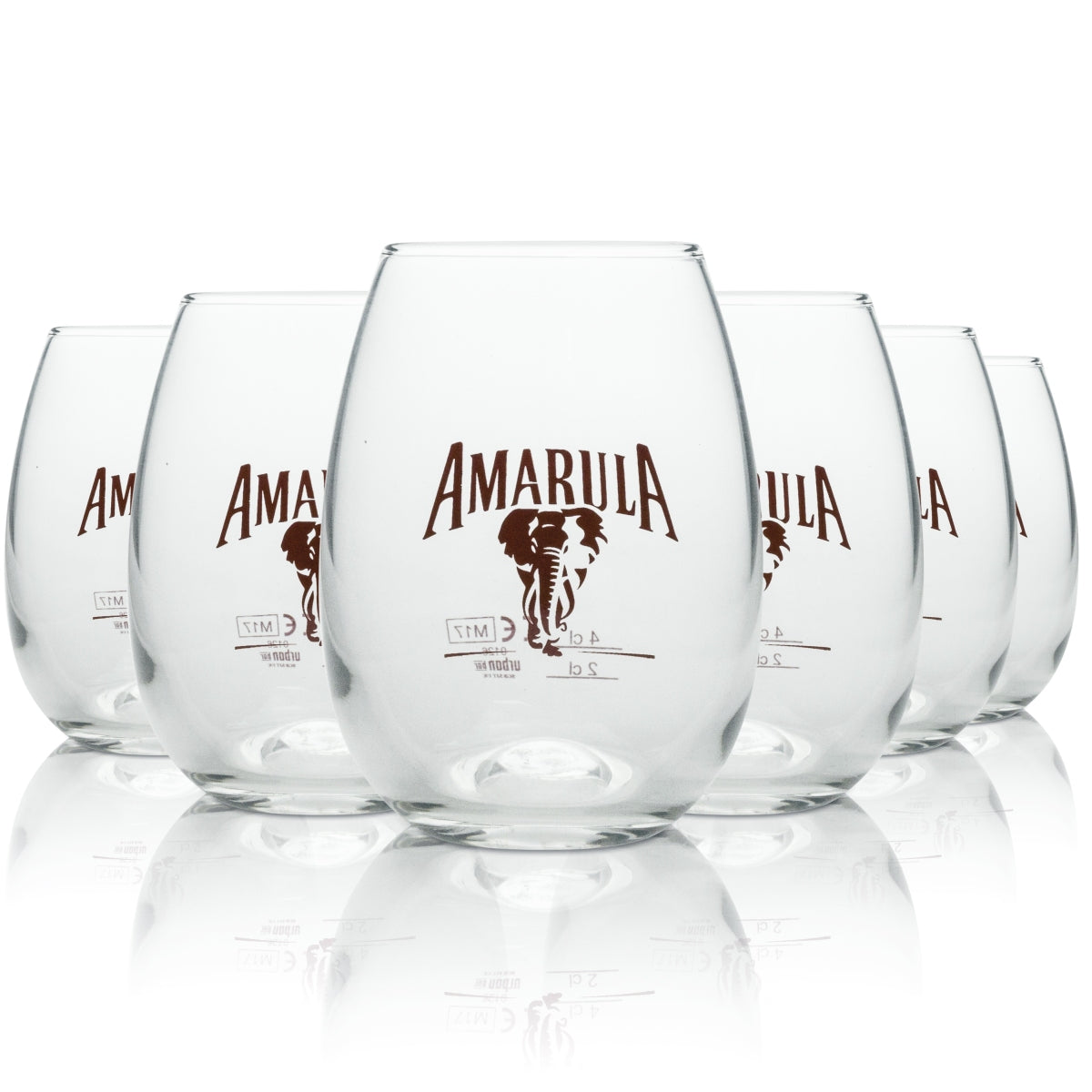 6x Amarula Likör Glas Tumbler