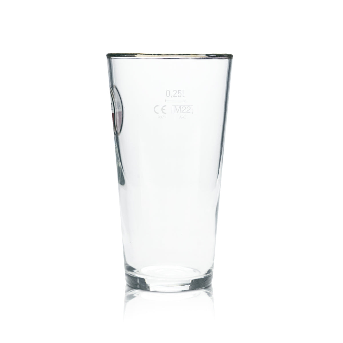 6x Amstel Glas 0,25l Bier Becher Goldrand Gläser Gastro Bar Kneipe Mug Cup Beer – Ansicht 3