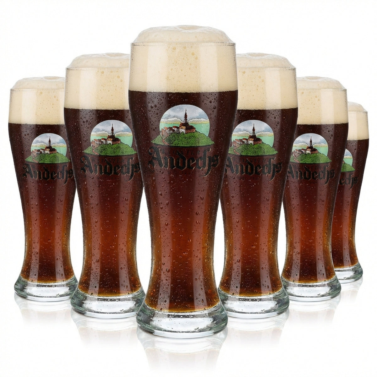 6x Andechs Bier Glas 0,3l Biergläser Gläser Klostergläser Weißbierglas