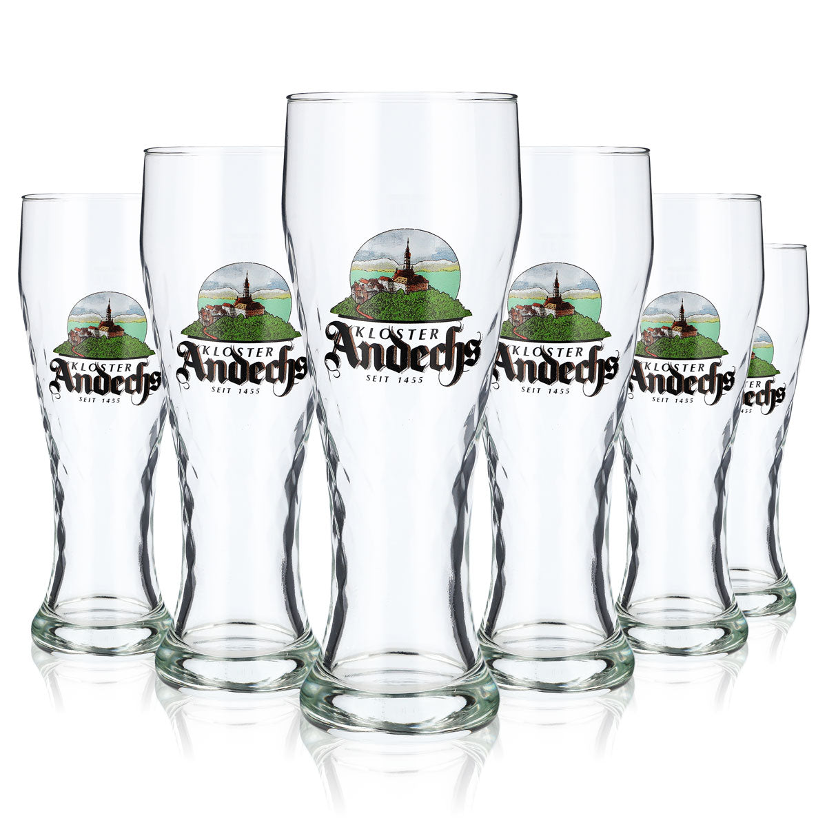 6x Andechs Bier Glas 0,3l Biergläser Gläser Klostergläser Weißbierglas – Ansicht 5