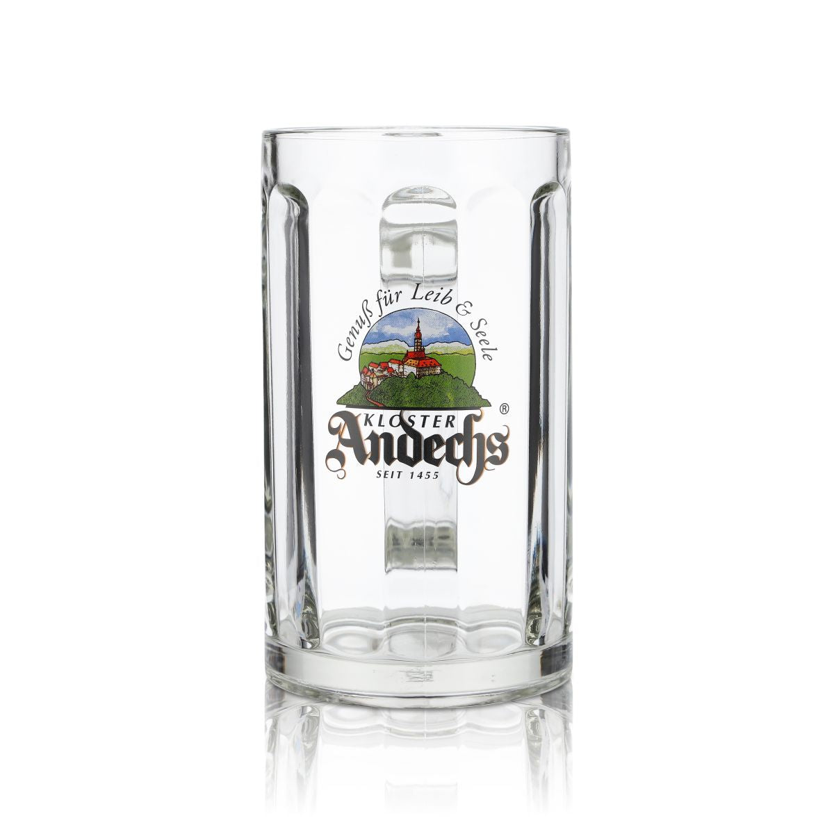 6x Andechs Glas 0,5l Bierkrug Humpen Seidel Gläser Set Klosterbrauerei Gastro – Ansicht 4