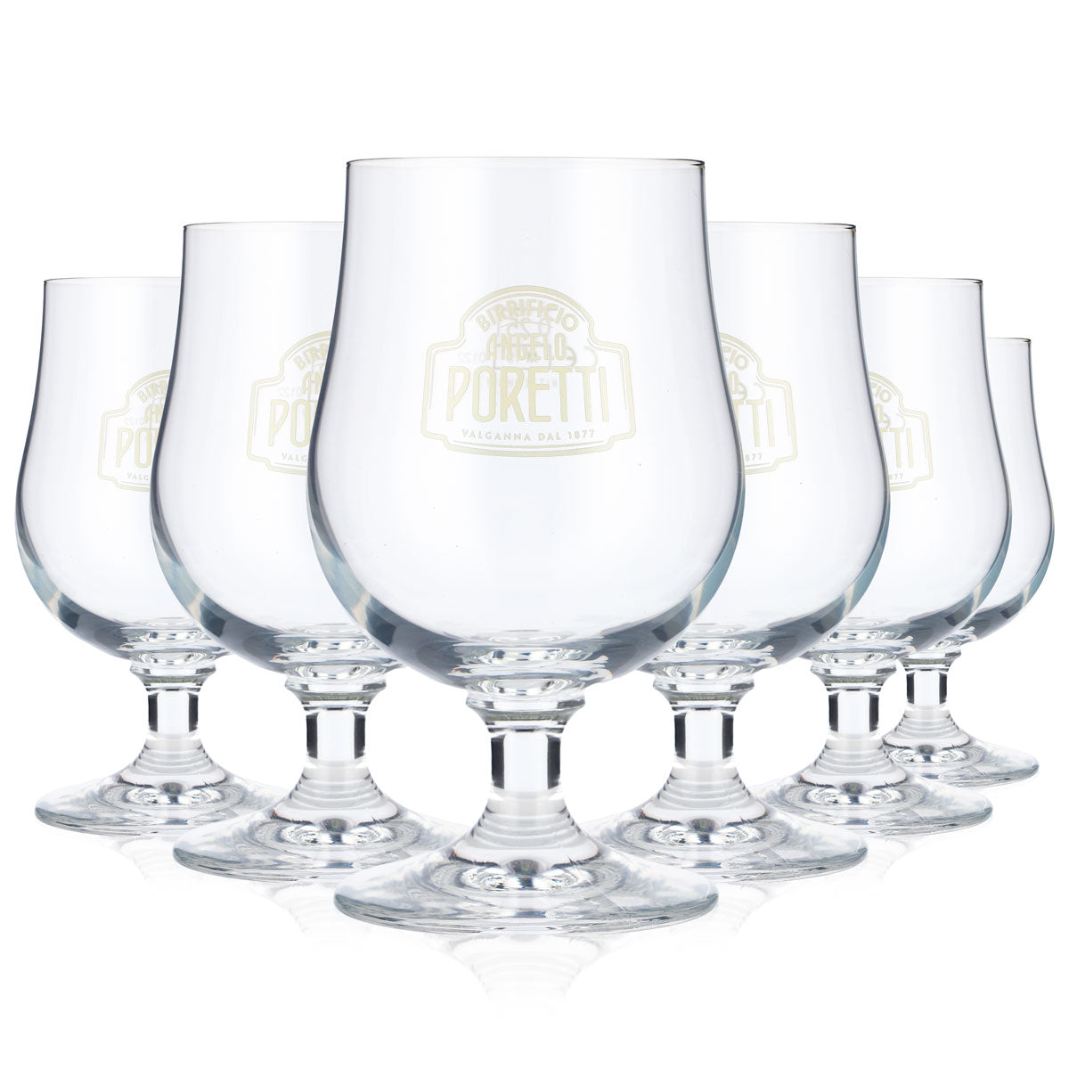 6x Angelo Poretti Bier Glas 0,25l bauchige Biergläser Pokalgläser – Ansicht 5