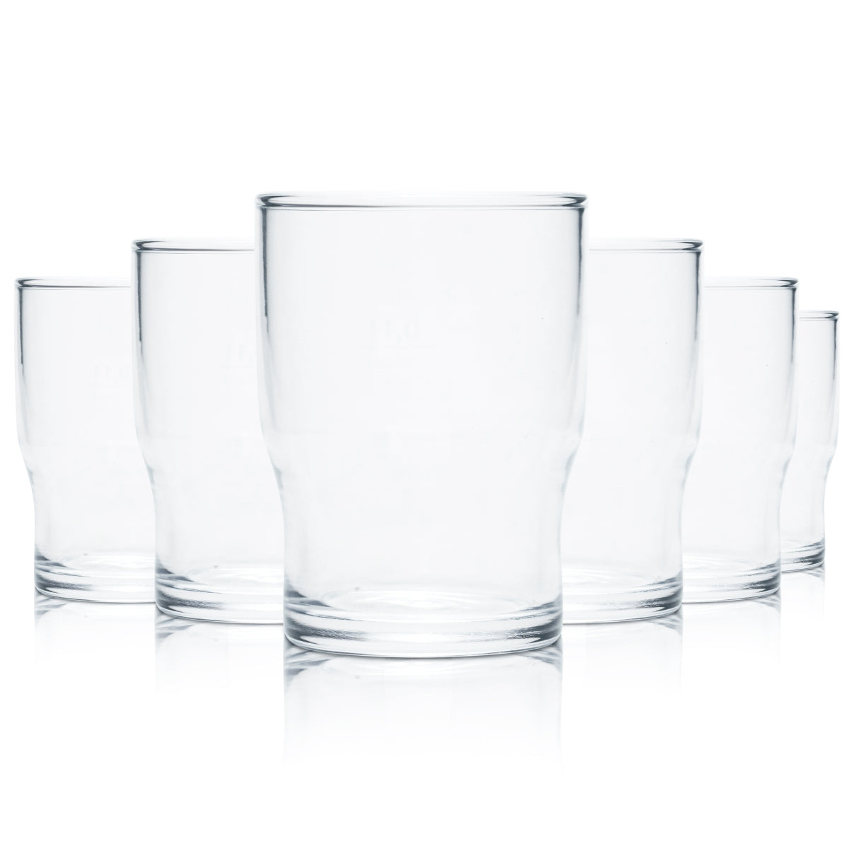 6x Arcoroc Glas 0,18l Campus Becher Tumbler Gläser Geeicht Gastro Wasser Saft
