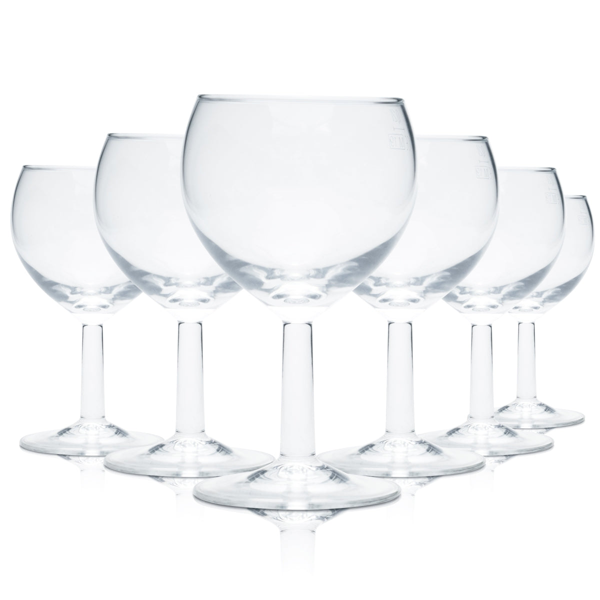 6x Arcoroc Glas 0,25l Ballon Kelch Stiel Gläser Geeicht Gastro Wasser Saft Sekt