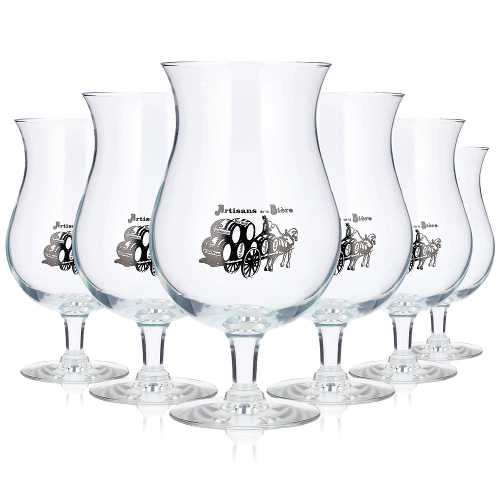 6x Artisans de la Bière Bier Glas 0,6l Pokal durobor Grand Cru (6er Set)