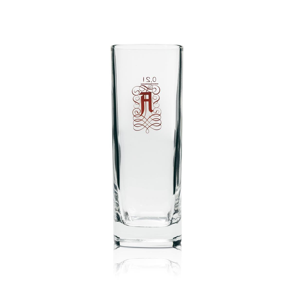 6x Asbach Uralt Glas Longdrink alte eckige Version – Ansicht 2