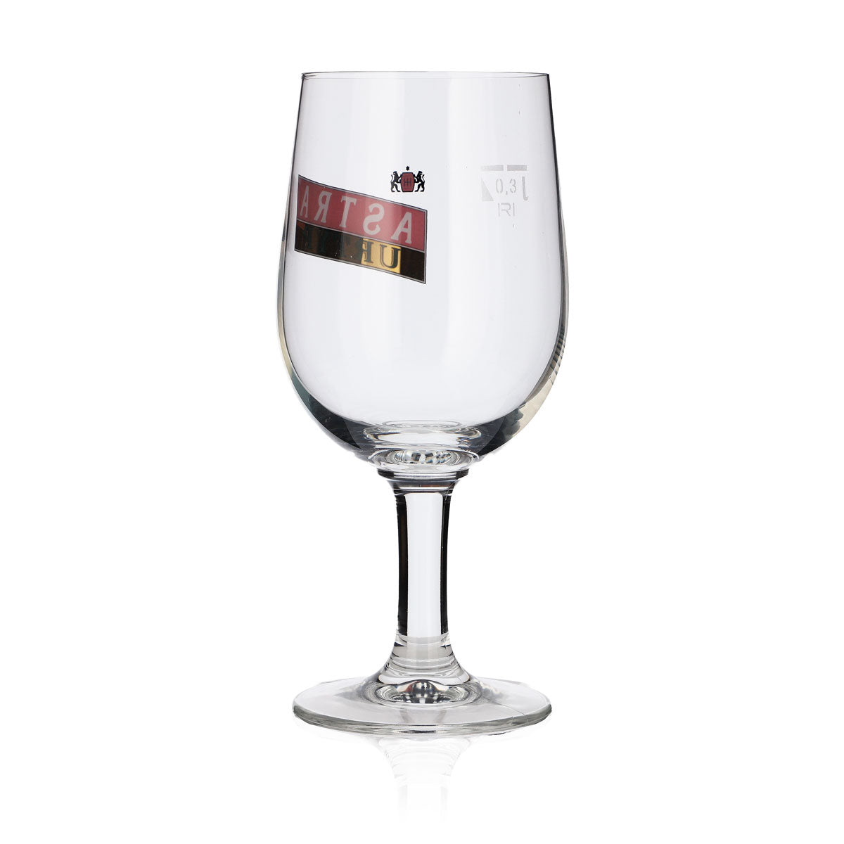6x Astra Bier Glas Bierglas Kiez Reeperbahn 0,3l Pokal "Urtyp" schräges Logo – Ansicht 4
