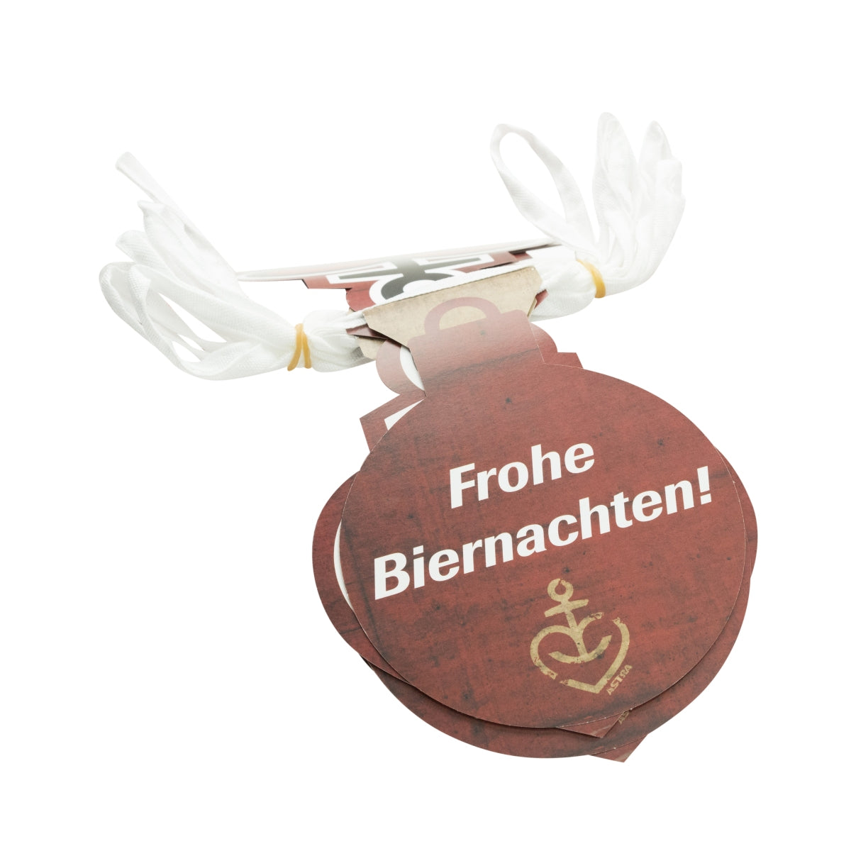 6x Astra Bier Papiergierlande Wimpel Herz Anker – Ansicht 3