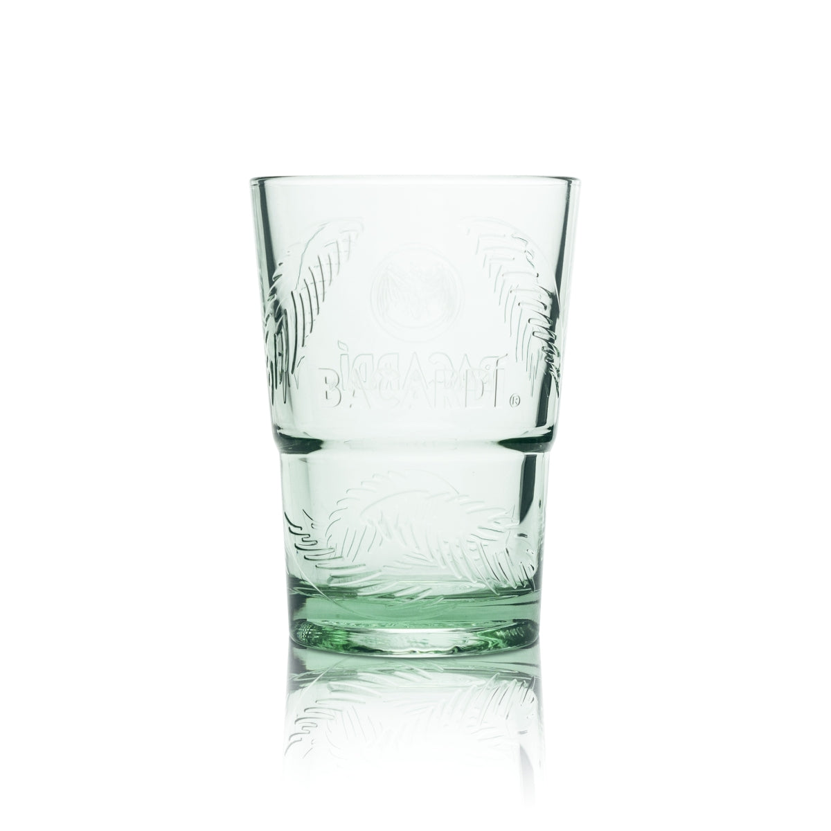 6x Bacardi Glas 0,3l Grüne Longdrink Cocktail Kontur Gläser Cuba Libre Palmen – Ansicht 2