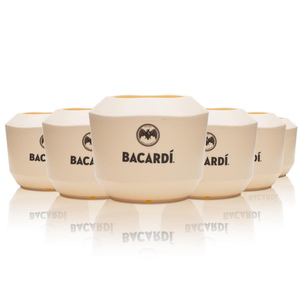 6x Bacardi Glas 0,48l Kokos Becher Kunststoff Gläser Longdrink Cocktail Aperitif