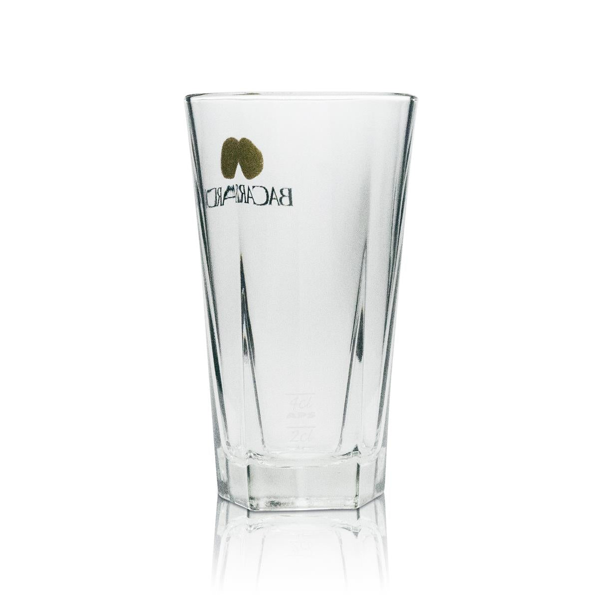 6x Bacardi Rum Glas Longdrink 5eck 355ml – Ansicht 3