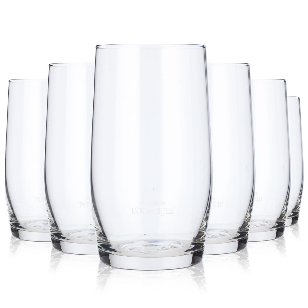 6x Bad Camberger Wasser Glas Wassergläser Becher Taunusquelle Sahm
