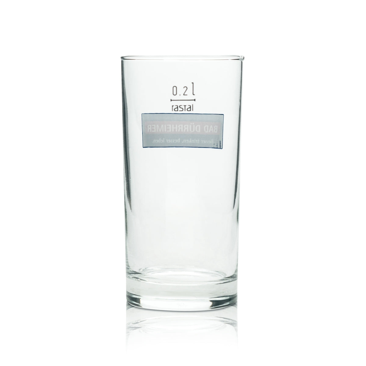 6x Bad Dürrheimer Wasser Glas 0,2l Becher Rastal Trink Gläser Gastro Hotel Saft – Ansicht 4