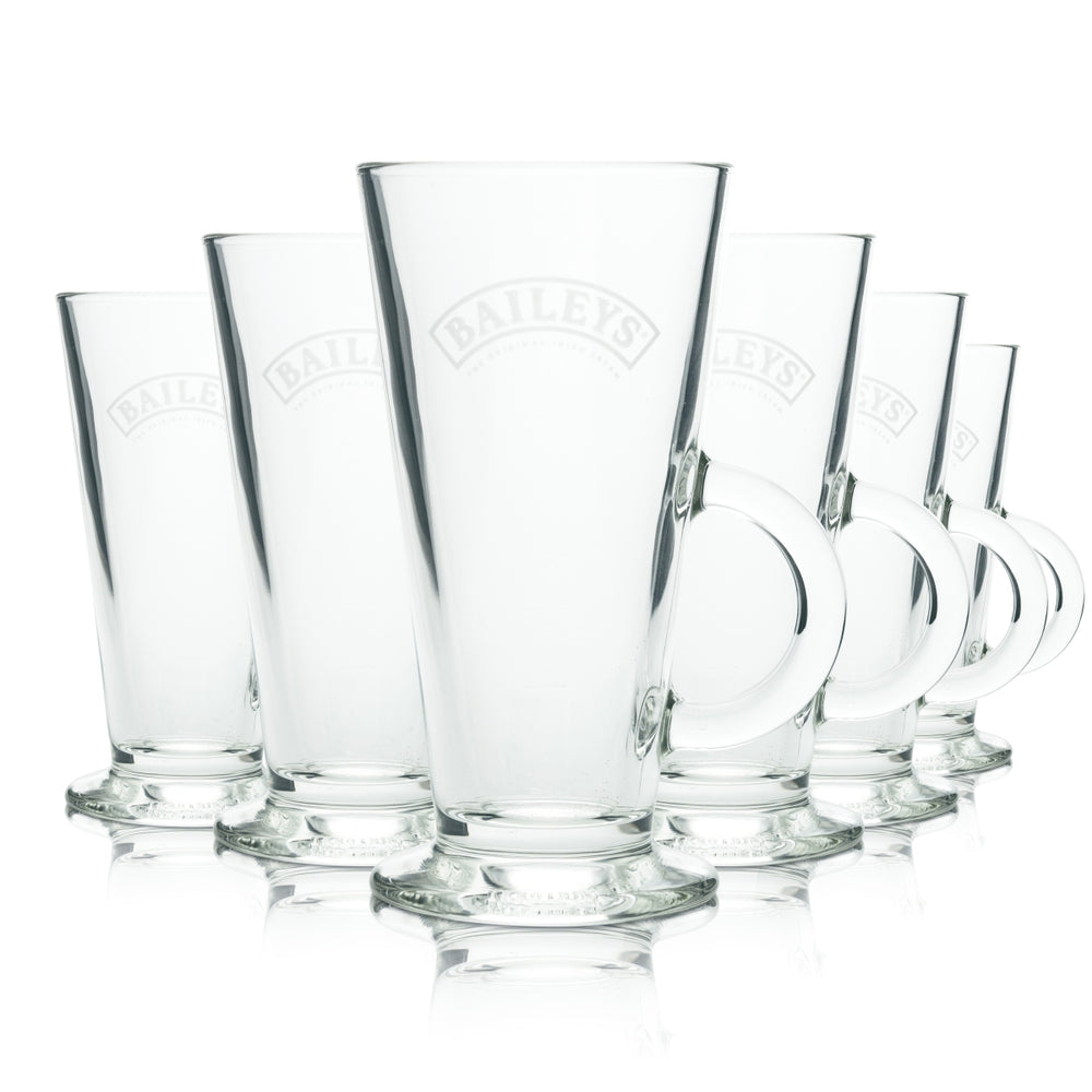 6x Baileys Glas 0,2l Henkel Gläser Longdrink Cocktail Kaffee Latte Macchiato