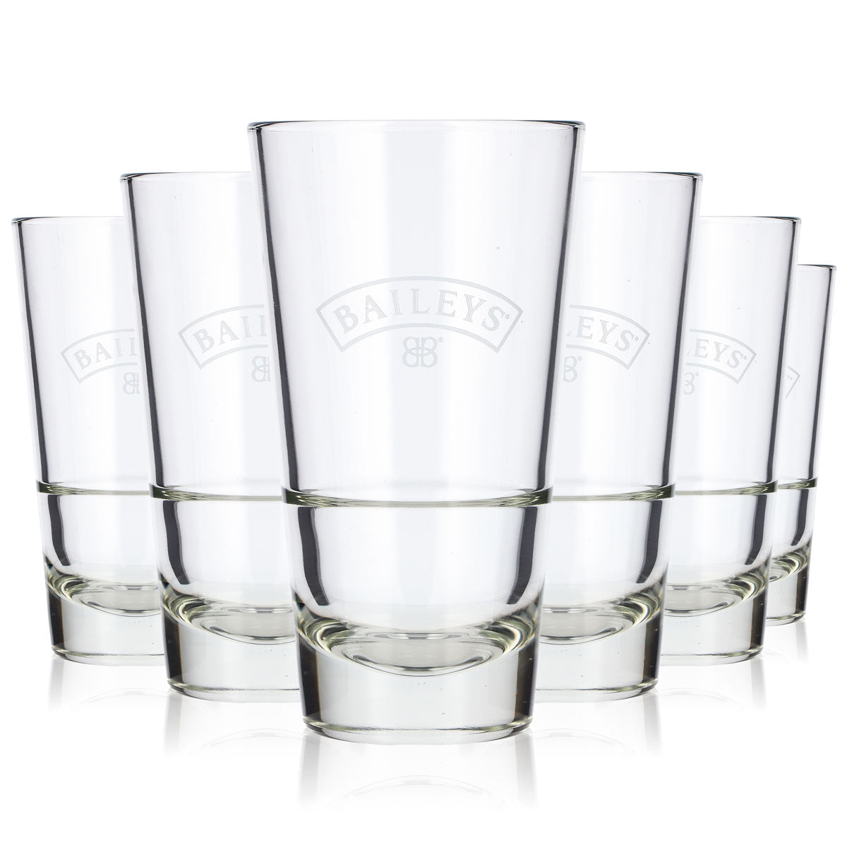 6x Baileys Likör Glas 0,7l Longdrinkglas Symbol unter Logo Gin Tonic