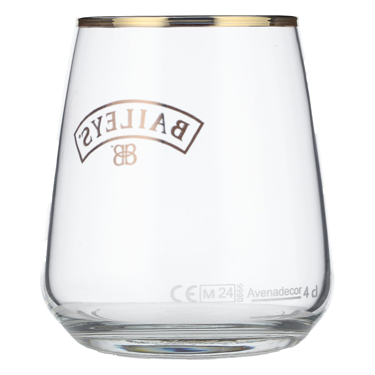 6x Baileys Likör Glas 4cl Tumbler Likörgläser konisch Logo mit Goldrand – Ansicht 4