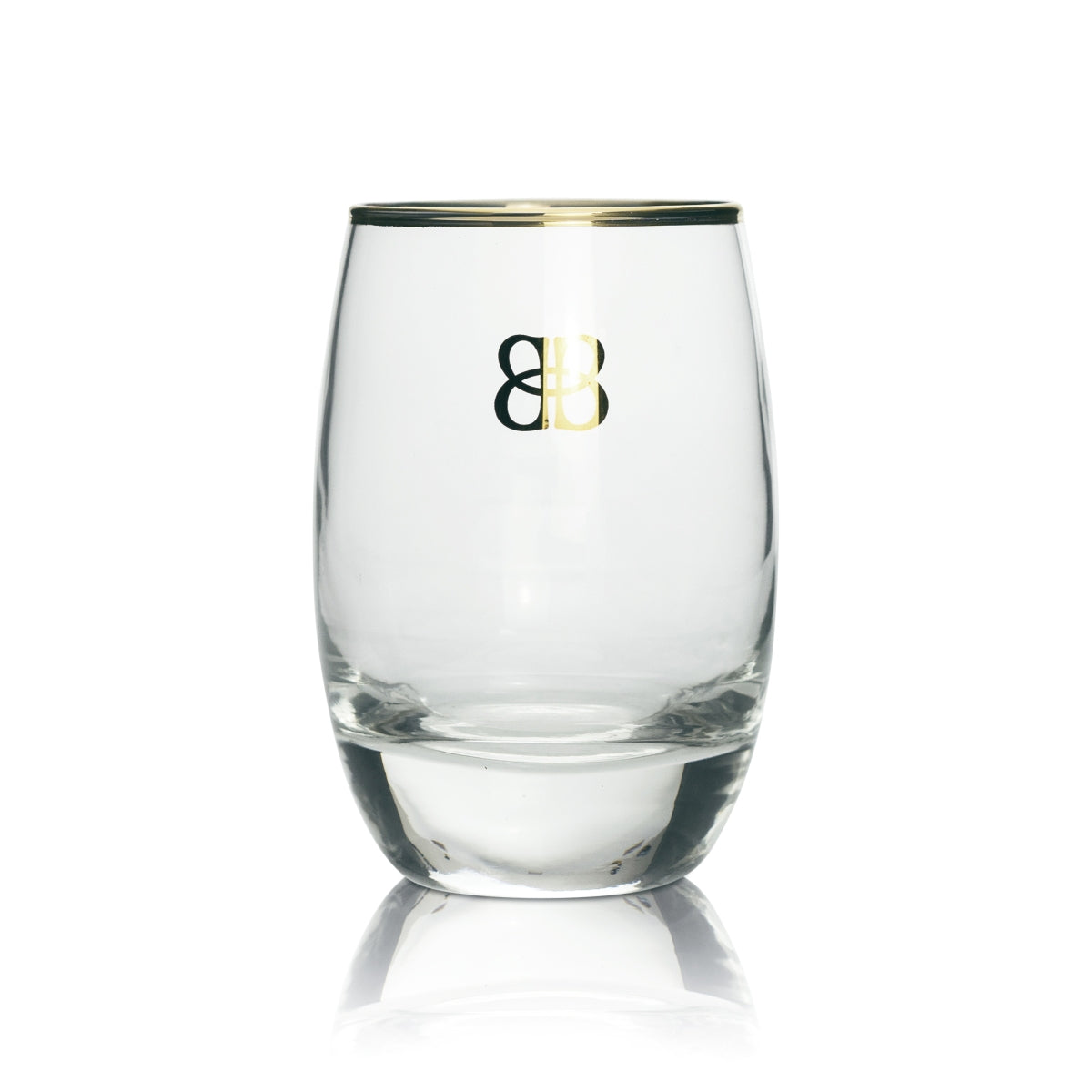 6x Baileys Likör Glas Goldrand Goldlogo Tumbler – Ansicht 2