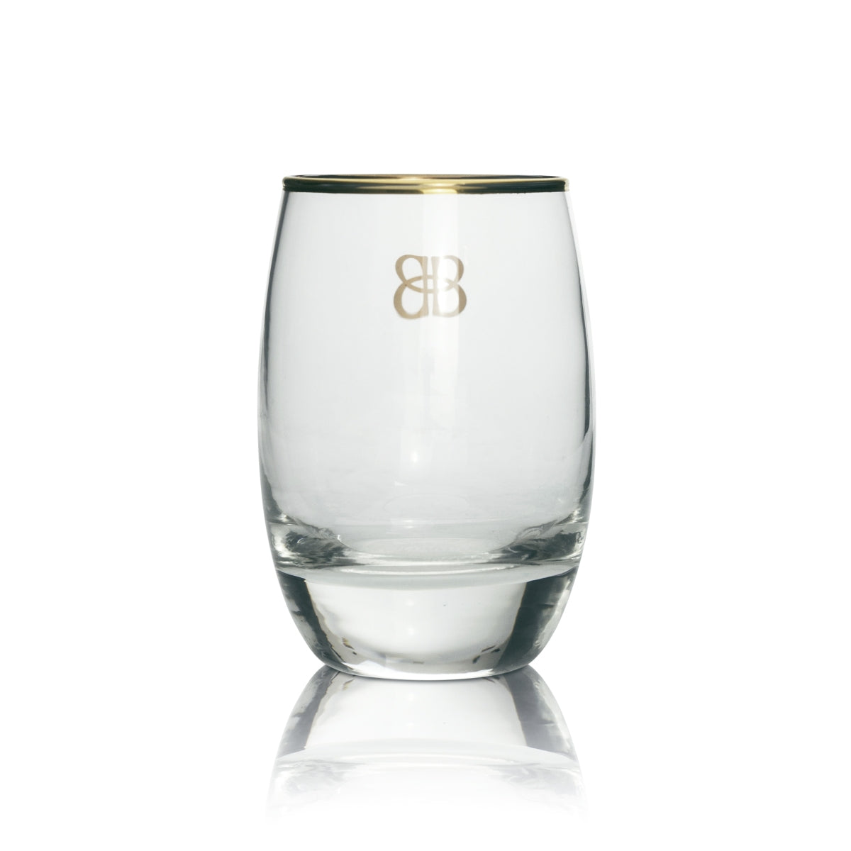 6x Baileys Likör Glas Goldrand Goldlogo Tumbler – Ansicht 3