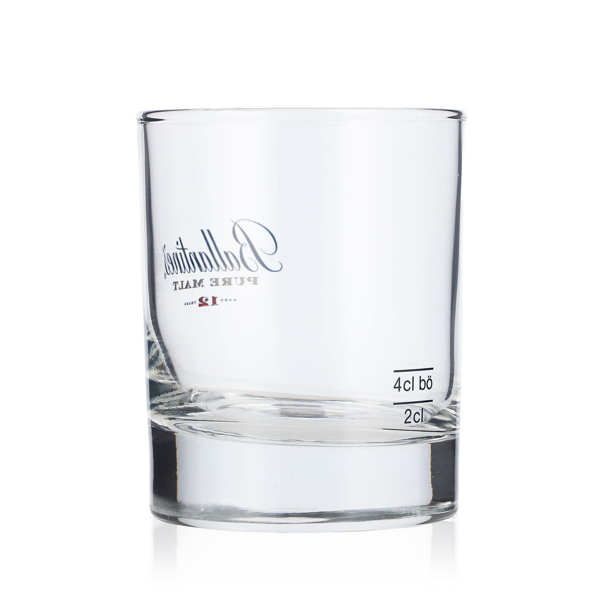 6x Ballantines Whisky Glas 0,23l Gläser dicker Boden Tumbler "Pure Malt" – Ansicht 4