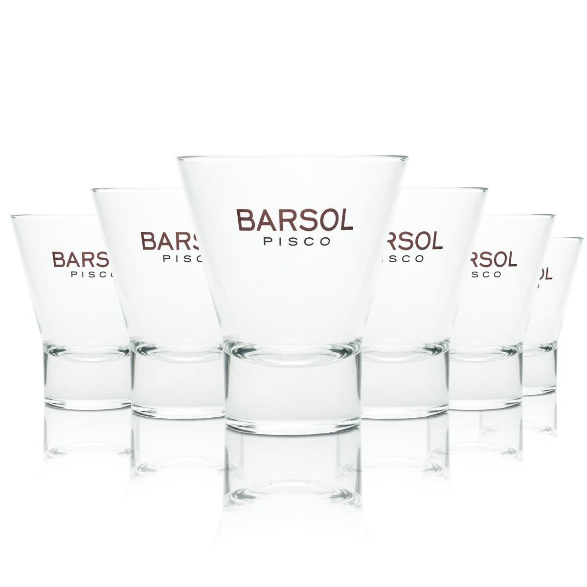 6x Barsol Pico Sour Glas 0,25l Tumbler Cocktail Gläser Tasting Retro Lowball Bar