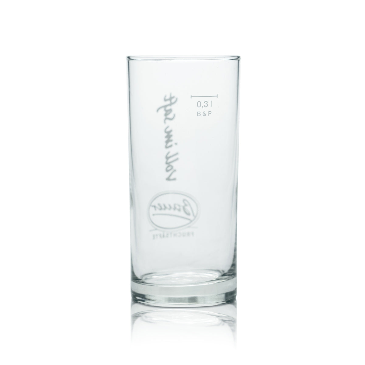 6x Bauer Glas 0,3l Becher Tumbler Gläser Frucht Saft Wasser Limo Schorle – Ansicht 3