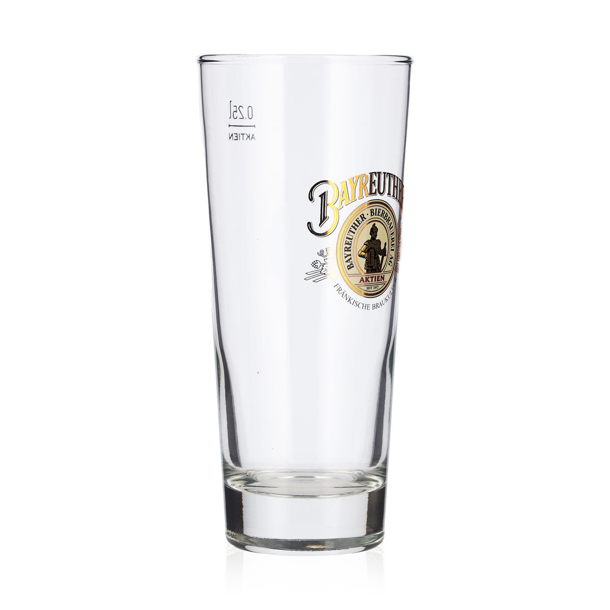 6x Bayreuther Bier Glas 0,25l Becher Tumbler Frankonia Bierglas Seidel – Ansicht 3