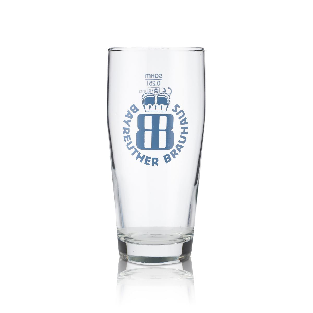 6x Bayreuther Glas 0,25l Willi Becher Helles Biergläser Set Brauerei Gastro – Ansicht 2