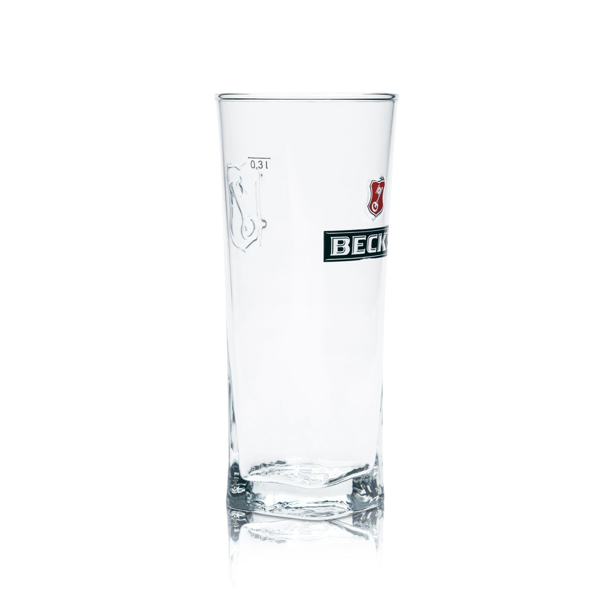 6x Becks Bier Glas 0,3l Becher Henry Willi Gläser Relief Cup Brauerei Druck Beer – Ansicht 3
