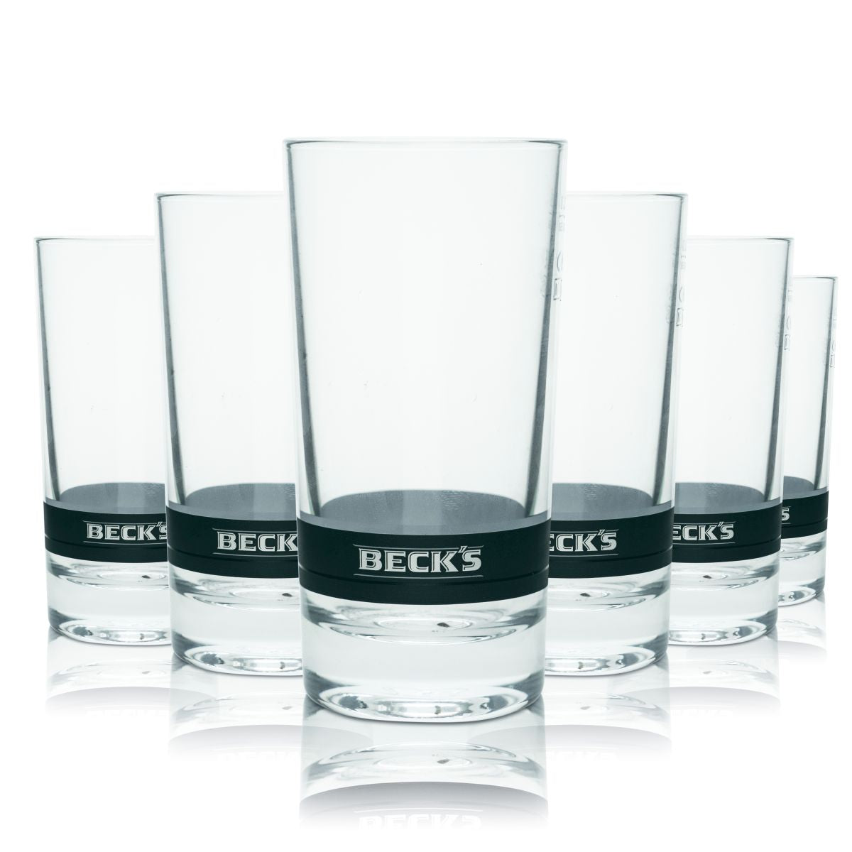 6x Becks Bierglas 0,25l Willibecher Pokalgläser Taste the world Sonderedition
