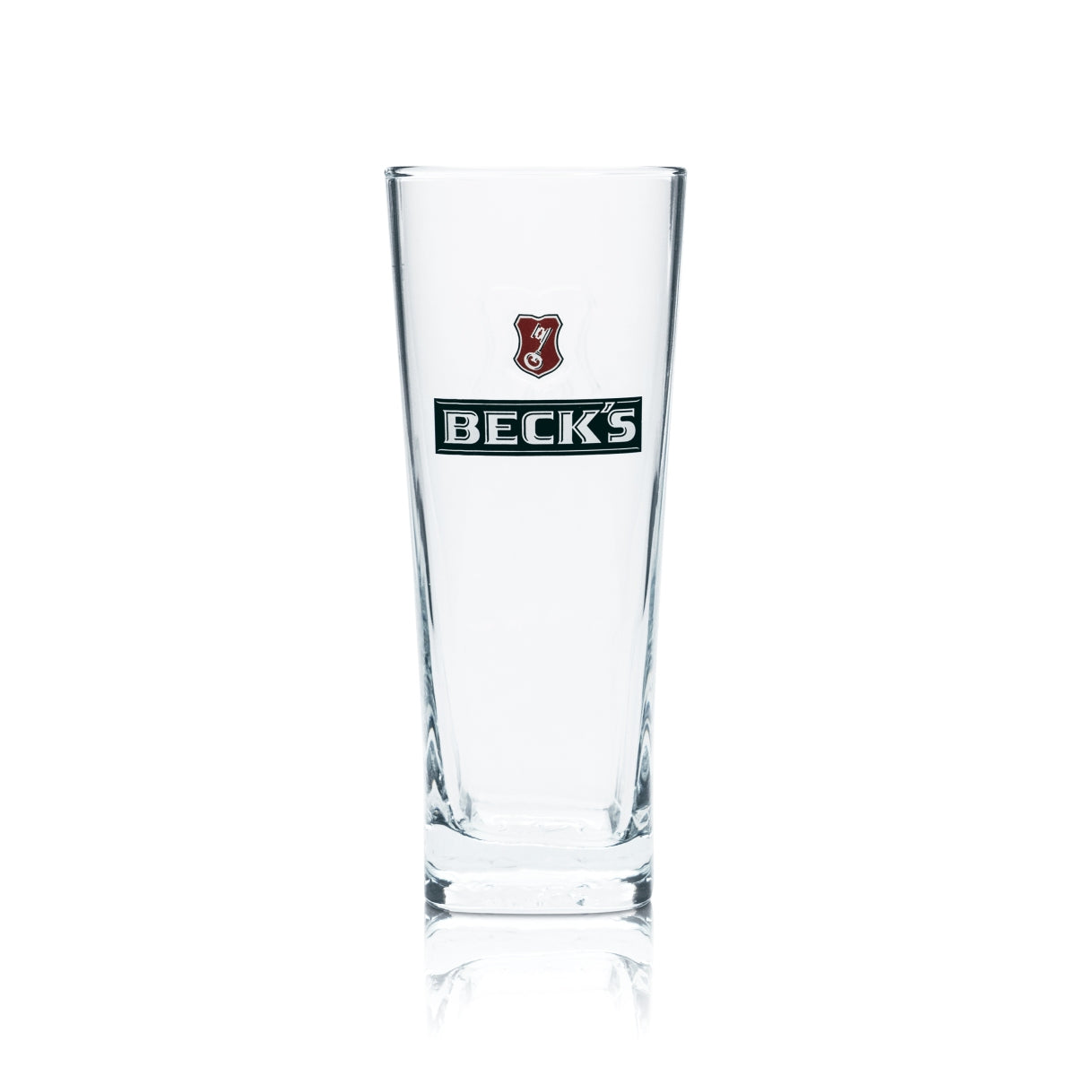 6x Becks Glas 0,4l Kontur Henry Bier Becher Pokal Gläser Geeicht Gastro Beer – Ansicht 2