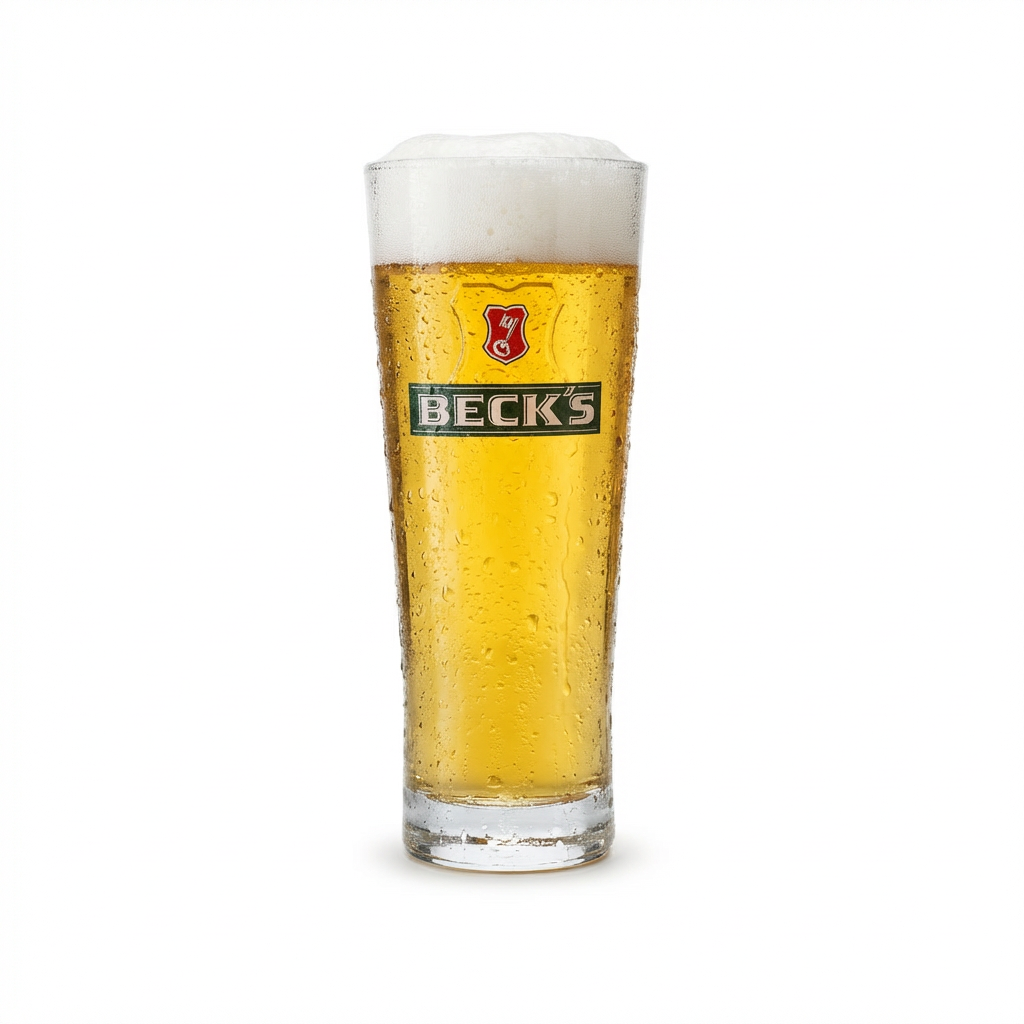 6x Becks Glas 0,5l Henry Becher Kontur Gläser Gastro Pils Gold Unfiltered Bier – Ansicht 2
