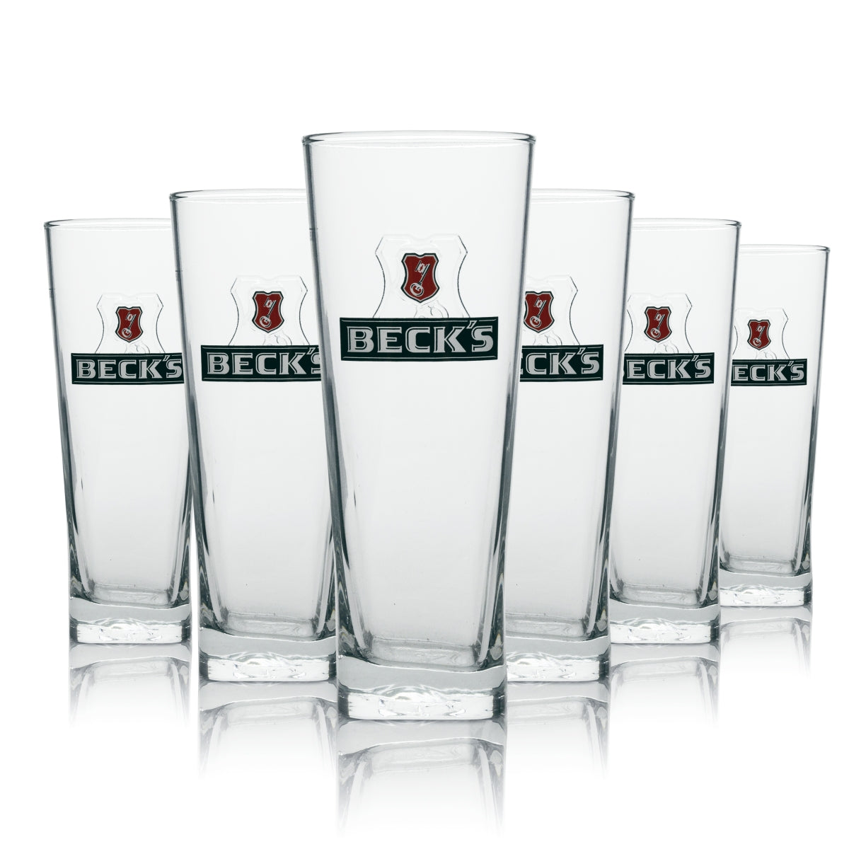 6x Becks Glas 0,5l Henry Becher Kontur Gläser Gastro Pils Gold Unfiltered Bier – Ansicht 4