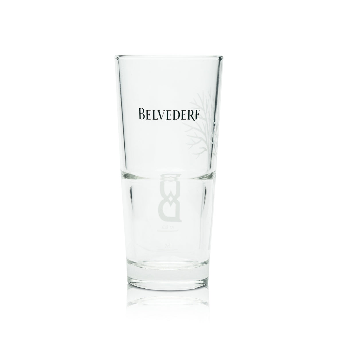 6x Belvedere Vodka Glas Longdrink neues Motiv "B" Cocktail Gläser Eiche Bar – Ansicht 3
