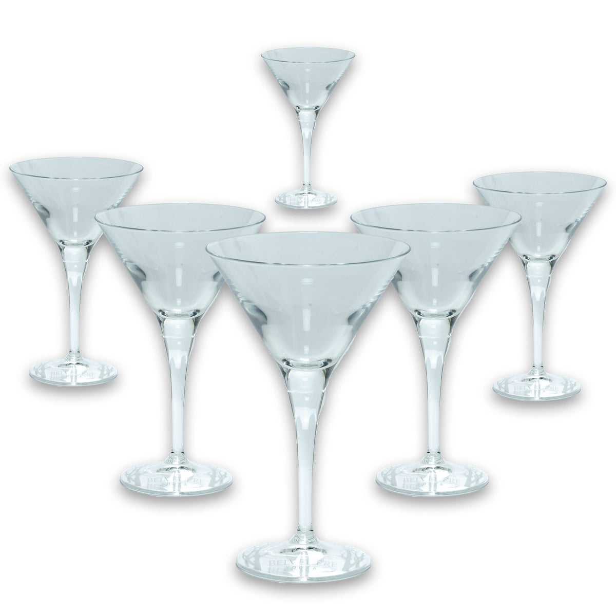 6x Belvedere Vodka Glas Martini Schale – Ansicht 2